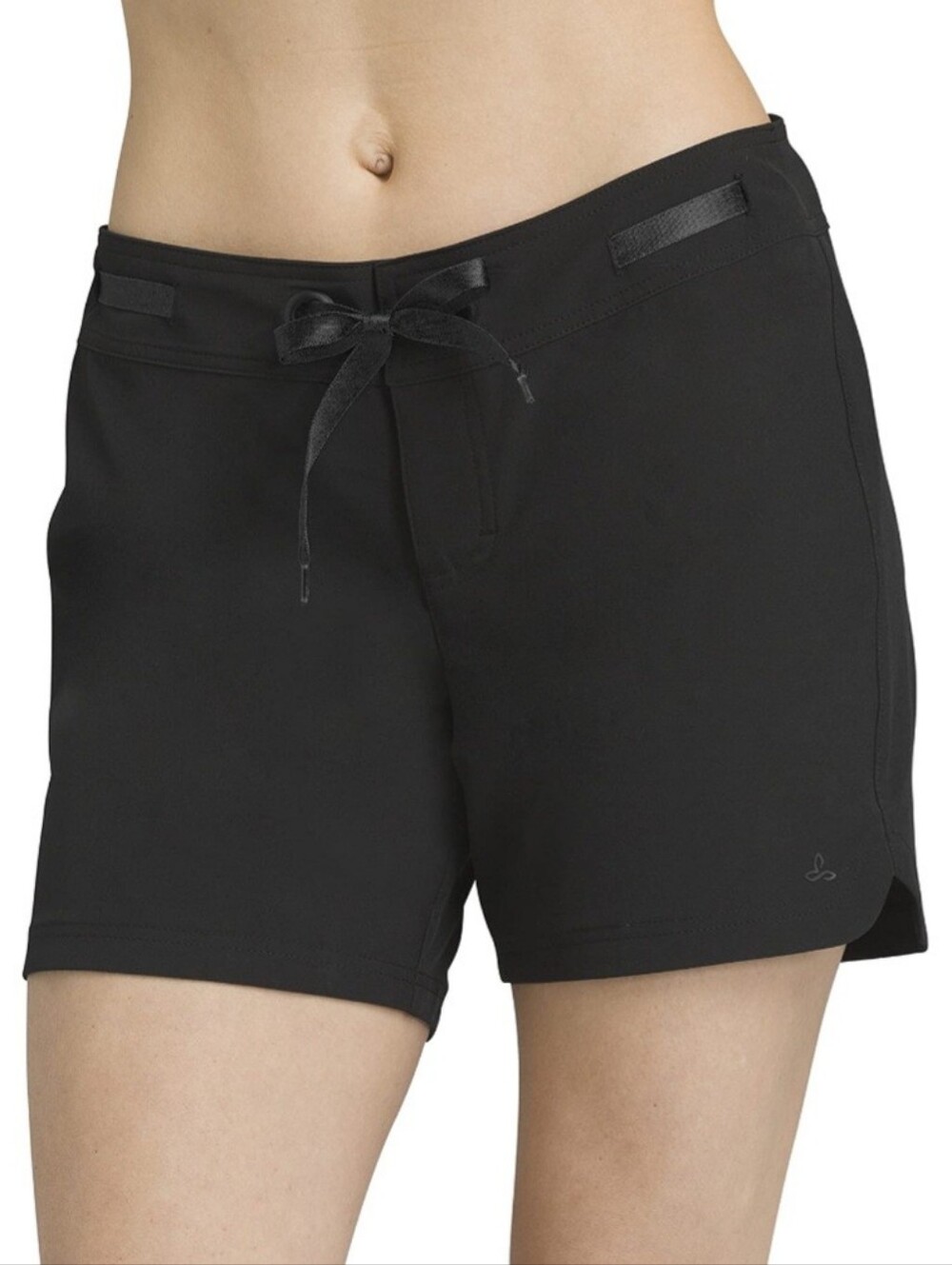 NWT PrAna Black Silvana Boardshort Swimsuit Cover-up Shorts UPF 50+ Women's XL